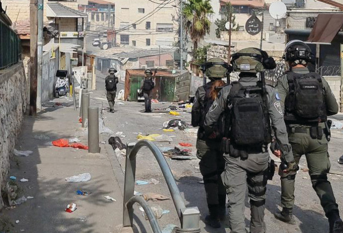 פעילות כוחות המשטרה במזרח ירושלים, למצולמים אין קשר לנאמר בכתבה (צילום: דוברות המשטרה)