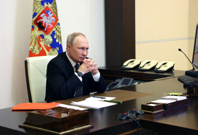 נשיא רוסיה ולדימיר פוטין  (צילום:  Sputnik/Sergey Ilyin/Kremlin via REUTERS)