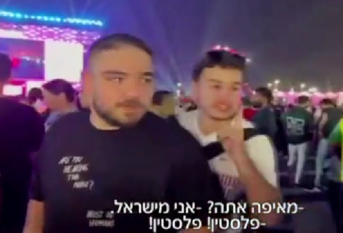 הכתב אמר שהוא מישראל וחטף (צילום:  מתוך טיקטוק)