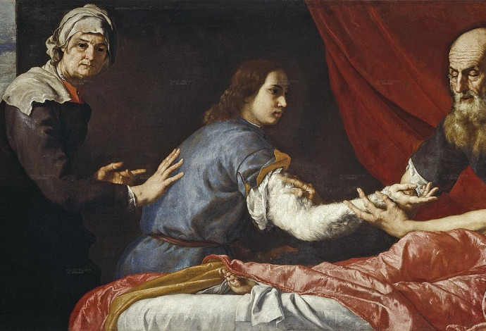 יצחק מברך את יעקב, ציור: חוסה דה ריברה (1637) (צילום:  נחלת הכלל)