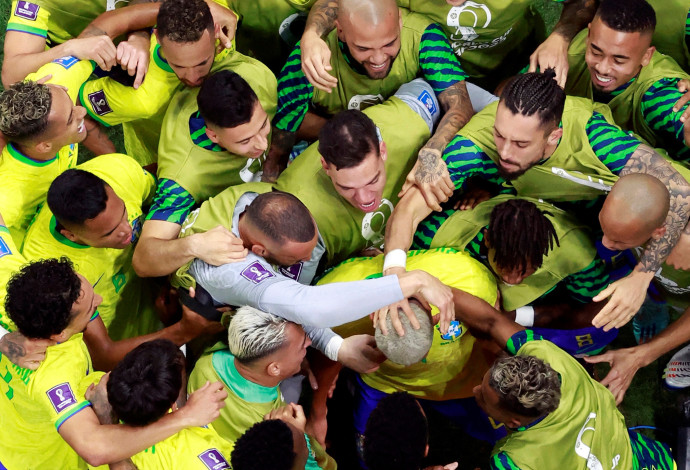 נבחרת ברזיל בכדורגל, משחקי המונדיאל (צילום:  REUTERS/Peter Cziborra)
