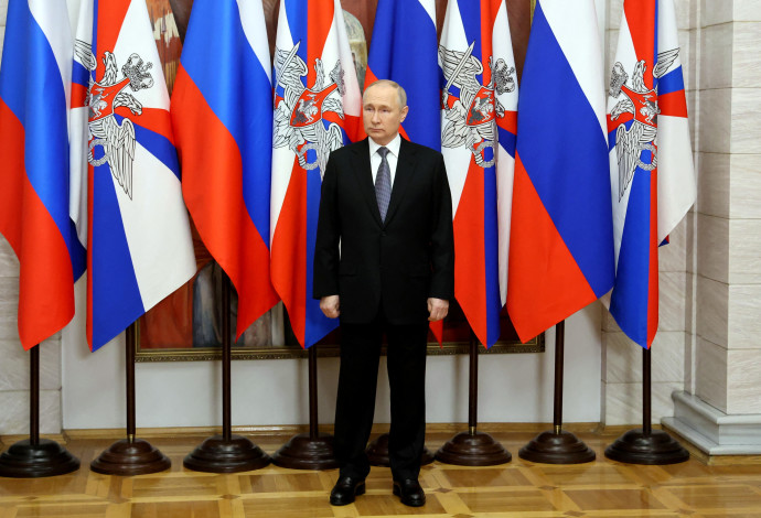 ולדימיר פוטין (צילום:  Sputnik/Mikhail Klimentyev/Kremlin via REUTERS)