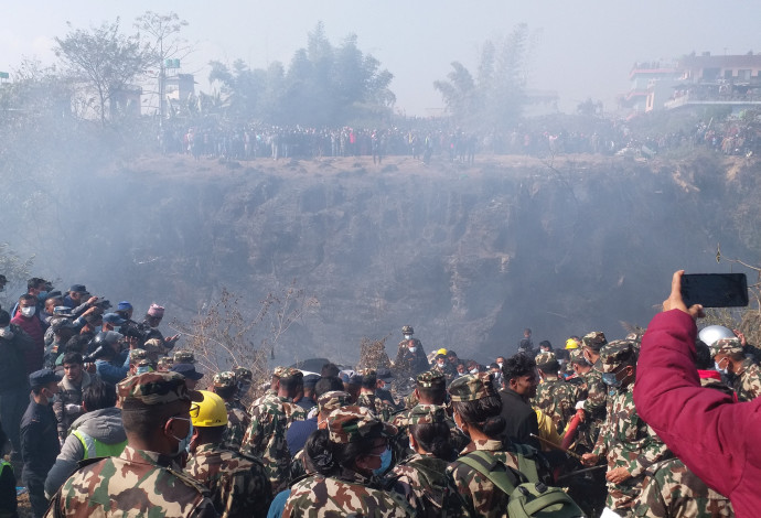 התרסקות המטוס בנפאל (צילום:  רויטרס)
