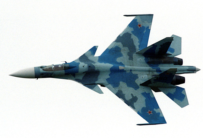 המטוס הרוסי מדגם "סוחוי 35" (צילום:  רויטרס)