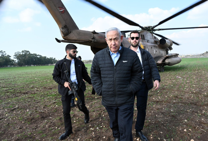 ראש הממשלה נתניהו בביקור במרחב שומרון (צילום:  עומר מירון)
