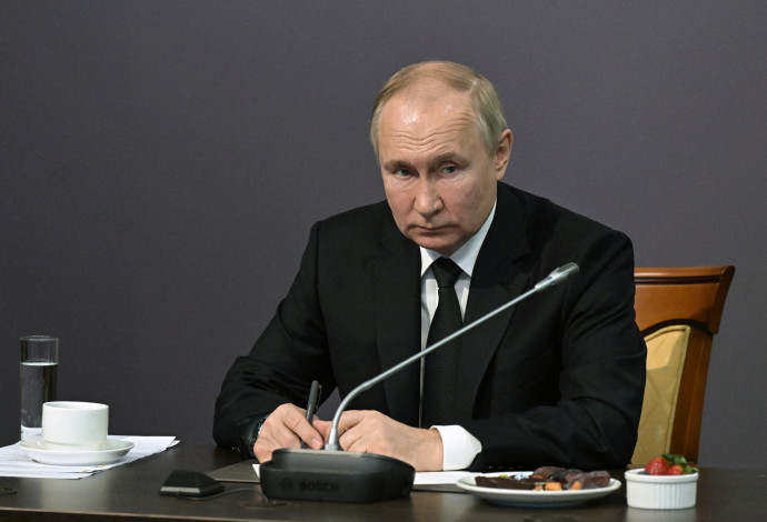 נשיא רוסיה, ולדימיר פוטין (צילום:   Sputnik/Ilya Pitalyov/Pool )