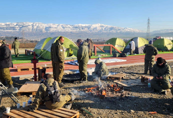 מחנה משלחת צה"ל בטורקיה (צילום:  דובר צה"ל)