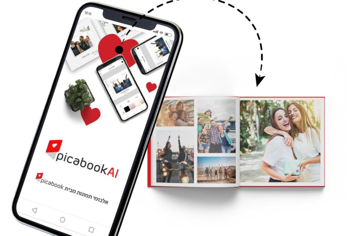 האפליקציה של חברת Picabook  (צילום:  יח"צ)