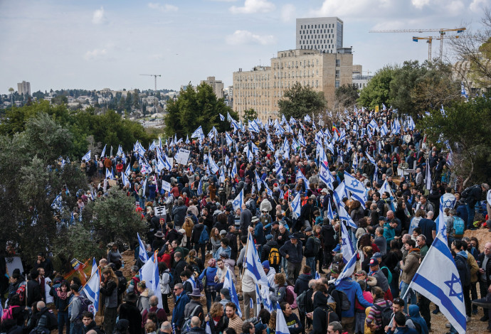 הפגנה בירושלים (צילום:   אריק מרמור פלאש 90)