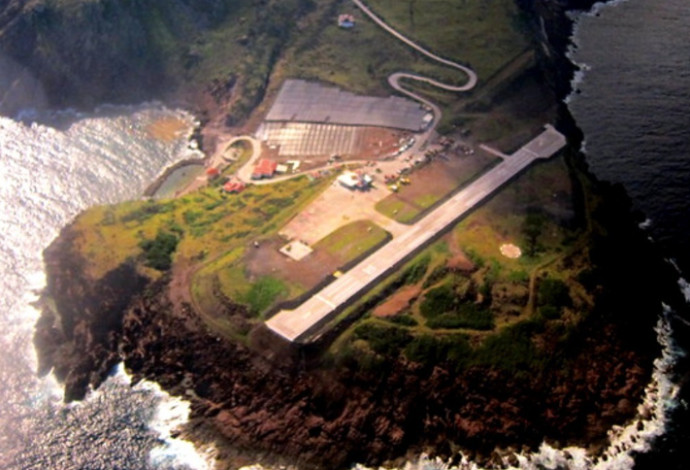נמל התעופה חונצ'ו א. ירוסקווין – האי סאבה (צילום:  צילום מסך אינסטגרם)