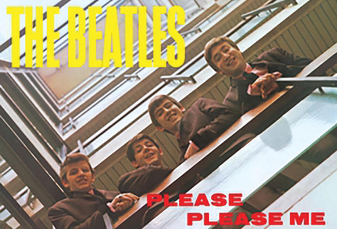 Please Please Me, עטיפת האלבום הראשון של הביטלס  (צילום:  עטיפת אלבום)