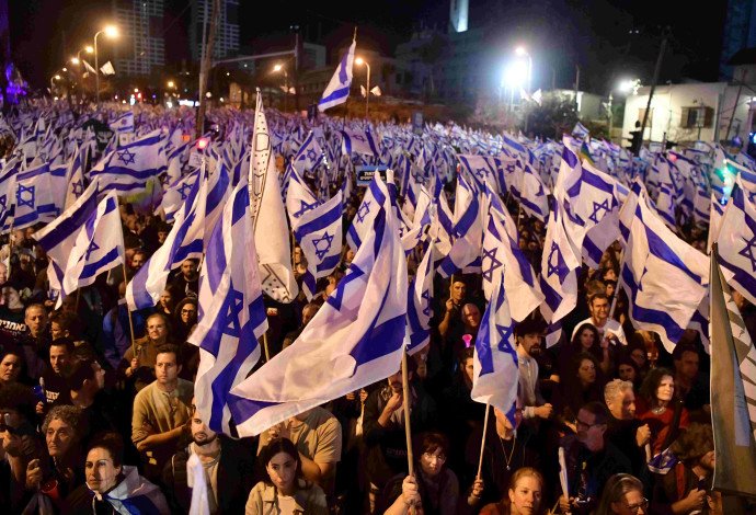 הפגנה בתל אביב (צילום:  אבשלום ששוני)
