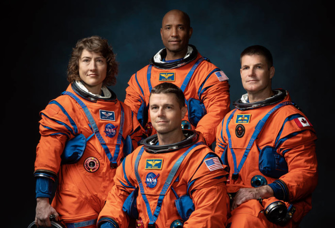 האסטרונאוטים במשימת ארטמיס 2 (צילום:  נאס"א)
