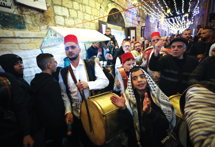 חגיגות רמדאן בירושלים (צילום:  ג'מאל עוואד, פלאש 90)