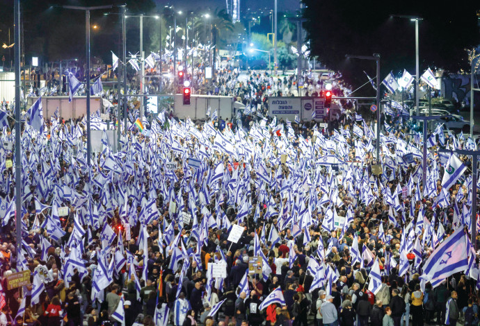 הפגנה תל אביב  (צילום:   אריק מרמור, פלאש 90)