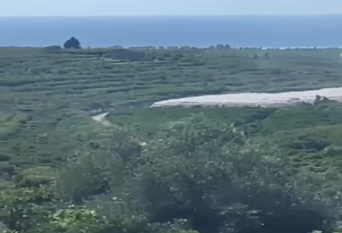 שיגור הרקטות מלבנון לישראל  (צילום:  רשתות ערביות)