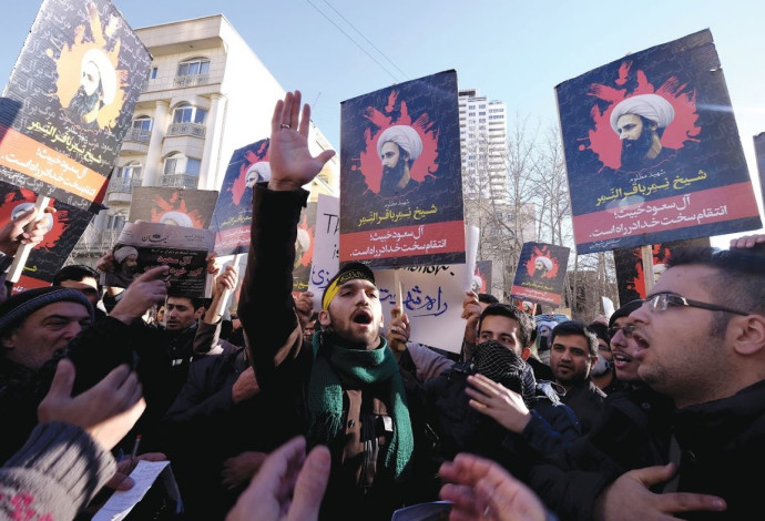 מפגינים איראנים (צילום:  רויטרס)