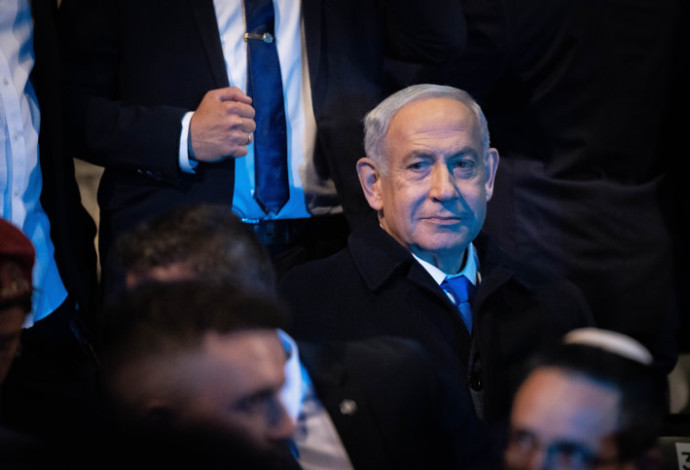 נתניהו ביום העצמאות (צילום:  יונתן זינדל, פלאש 90)