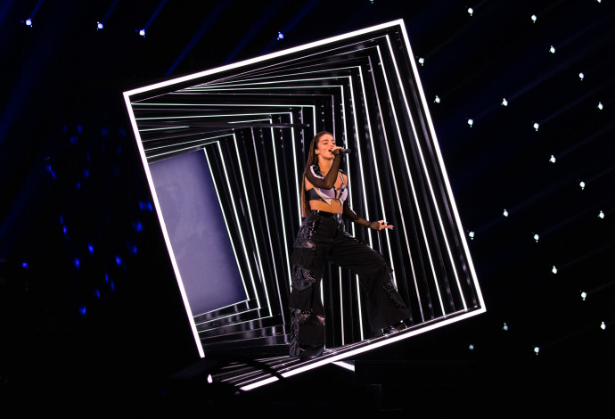 נועה קירל, חזרה ראשונה להופעה באירוויזיון 2023 (צילום:  Chloe Hashemi / EBU)