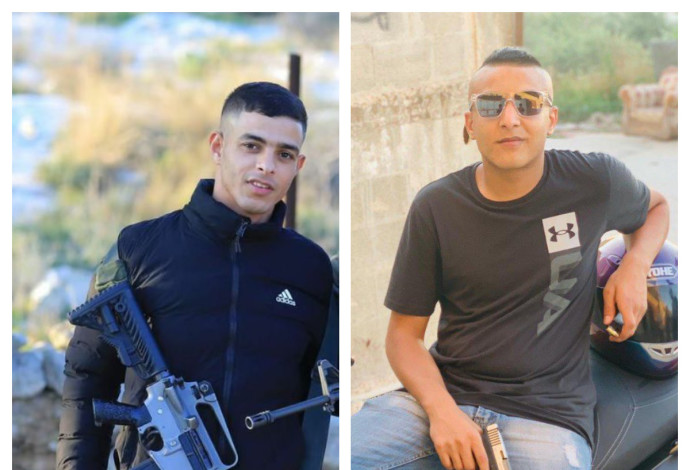 סאמר א-שאפעי, חמזה ח'רויש, המחבלים מטול כרם שביצעו את הפיגוע באבני חפץ (צילום:  רשתות פלסטיניות)