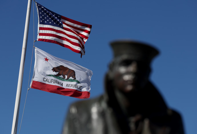 דגל קליפורניה (צילום:  gettyimages)