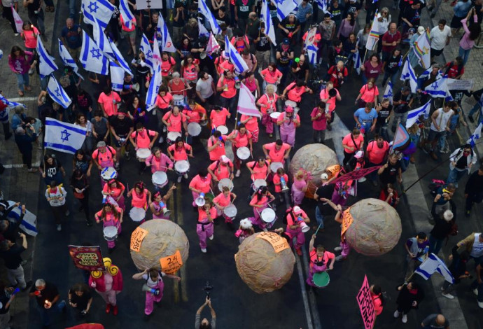 ההפגנה נגד הרפורמה המשפטית, תל אביב (צילום:  אבשלום ששוני)