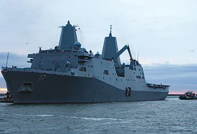 ספינת קרב אמריקאית סן אנטוניו (צילום:  רויטרס)