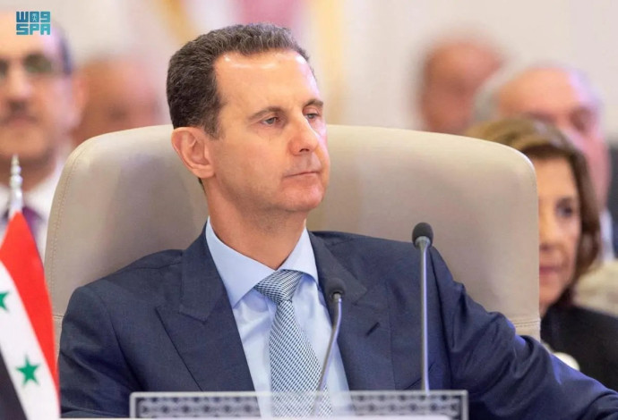 נשיא סוריה בשאר אסד (צילום:   Saudi Press Agency/Handout via REUTERS)