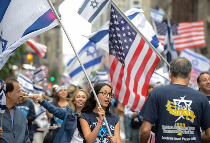 מצעד תמיכה בישראל בניו יורק, 2017 (צילום:  רויטרס)
