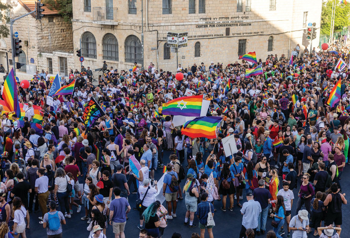 מצעד הגאווה בירושלים  (צילום:  יונתן זינדל פלאש 90)