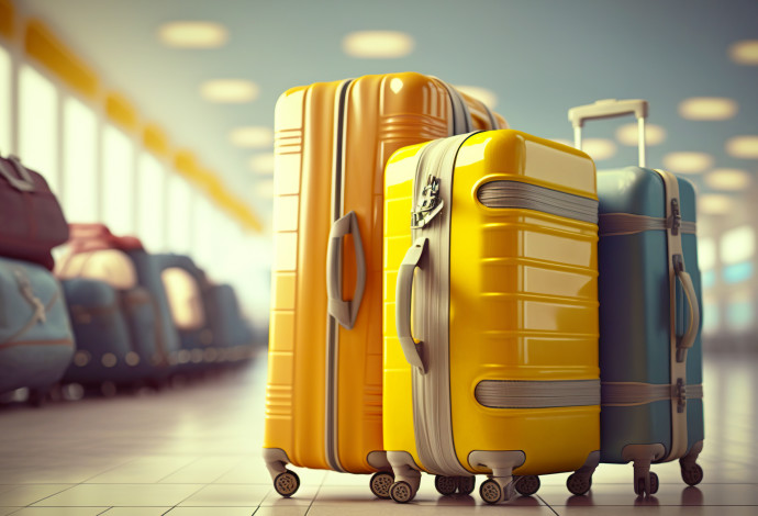 מזוודות בנמל התעופה, אילוסטרציה (צילום:  אינג'אימג')