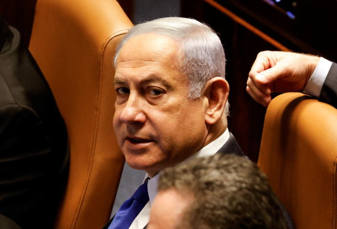 נתניהו במליאת הכנסת  (צילום:  REUTERS/Amir Cohen)