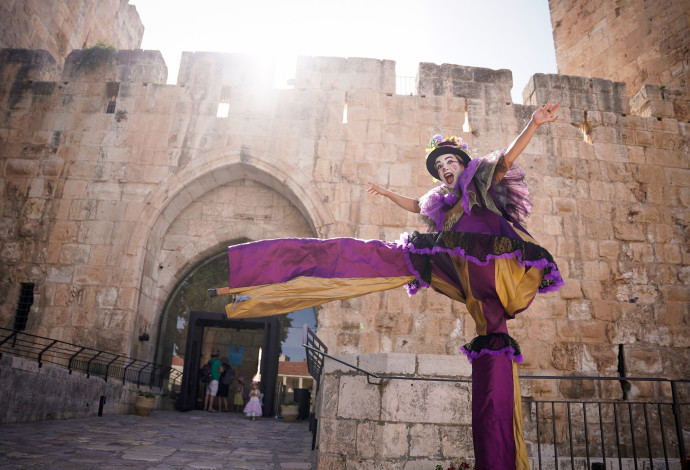 קרקס במצודה. מגדל דוד מוזיאון ירושלים (צילום:  ריקי רחמן)