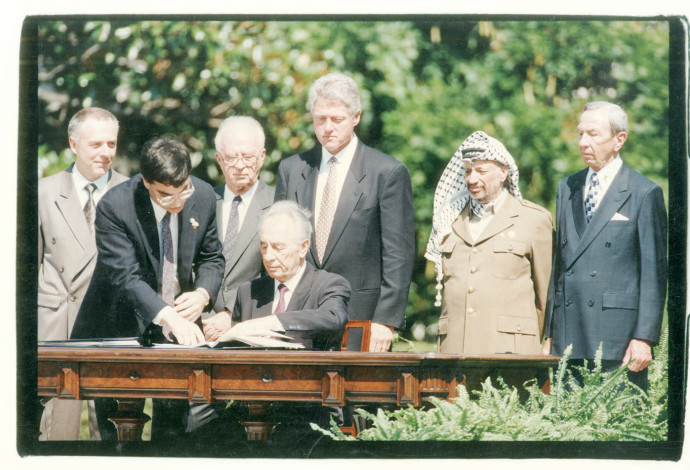 טקס חתימת הסכם אוסלו (צילום:  ראובן קסטרו)