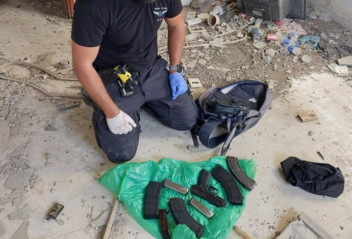 כלי הנשק שנתפסו (צילום:  דוברות המשטרה)