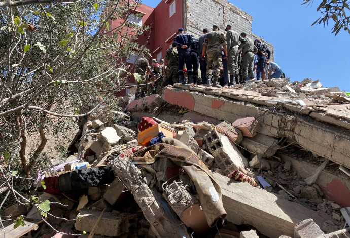 נזקי רעידת האדמה במרוקו (צילום:   REUTERS/Abdelhak Balhaki)