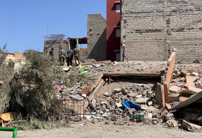 נזקי רעידת האדמה במרוקו (צילום:   REUTERS/Abdelhak Balhaki)