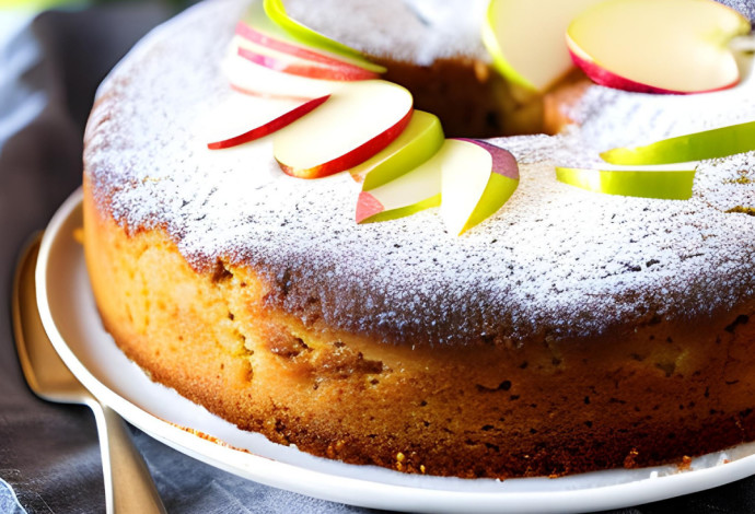 עוגת תפוחים בחושה לראש השנה. מתכון באדיבות משק תמם (צילום:  יחצ)