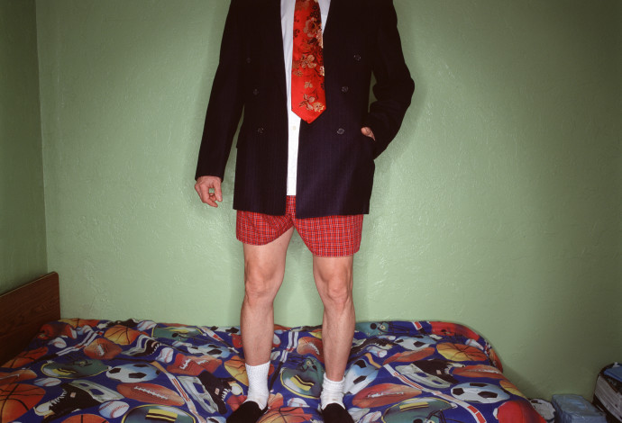 גבר לובש תחתוני בוקסר, אילוסטרציה (צילום:  אינג'אימג')