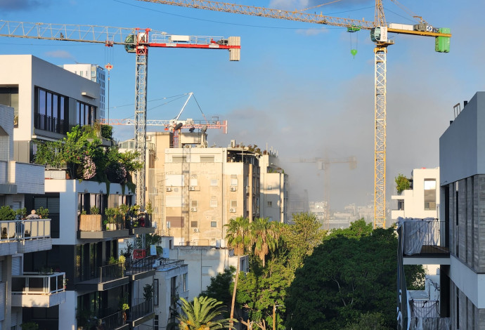 נפילה בתל אביב (צילום:  שימוש לפי סעיף 27א')