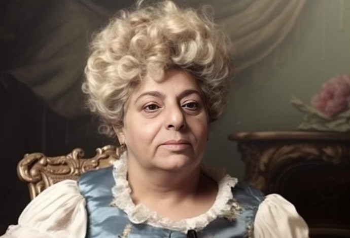 הפכה לגיבורה לאומית וזכתה למחוות קומיות. רחל אדרי meme (צילום:  midjon.ai)