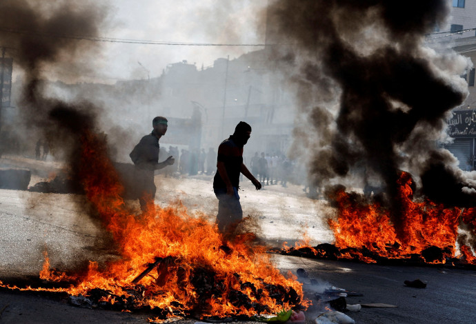 "יום זעם" בשכם (צילום:   REUTERS/Raneen Sawafa)