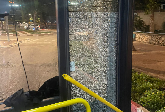 דלת האוטובוס שנפגעה (צילום:  כוח לעובדים)