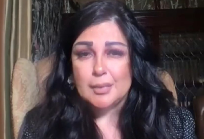 מאריה מעלוף, העיתונאית הלבנונית שהתראיינה לכאן 11 ויצאה נגד נסראללה (צילום:  מתוך טוויטר)