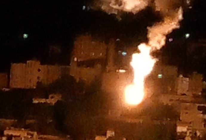 הפיצוץ בלבנון (צילום:  רשתות ערביות)