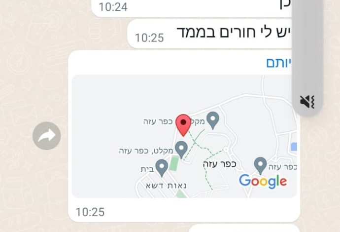 ההתכתבות עם יותם (צילום: צילום מסך וואצאפ)