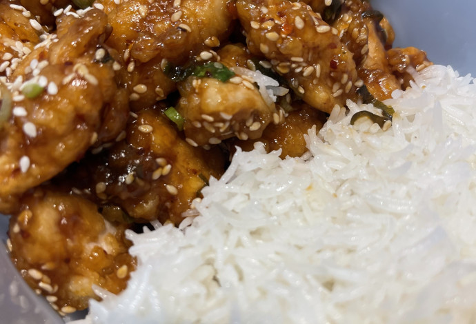 עוף ברוטב חמוץ מתוק סיני (צילום:  ליאל עזור)