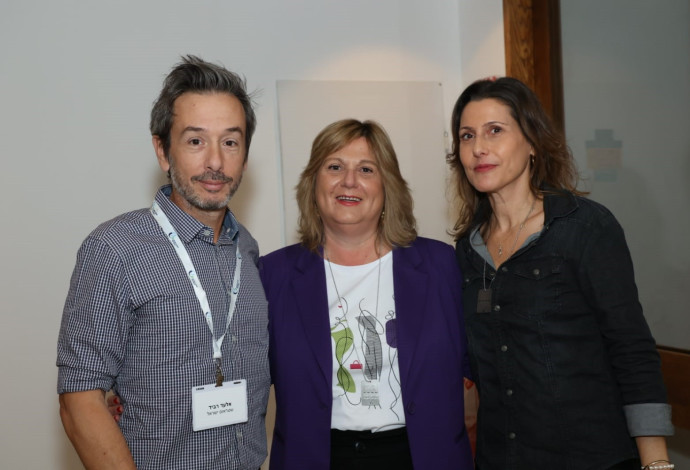 שלי שמיר קינן, סיגלית הורן גלפרין ואלעד רביד (צילום: עזרא לוי)