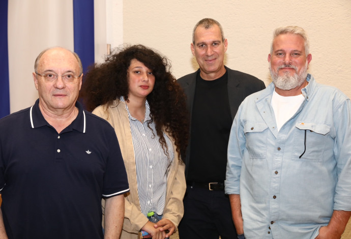 יאיר בר-חיים, בן שני, שי-לי עטרי וליאו ליידרמן (צילום: יעל צור)