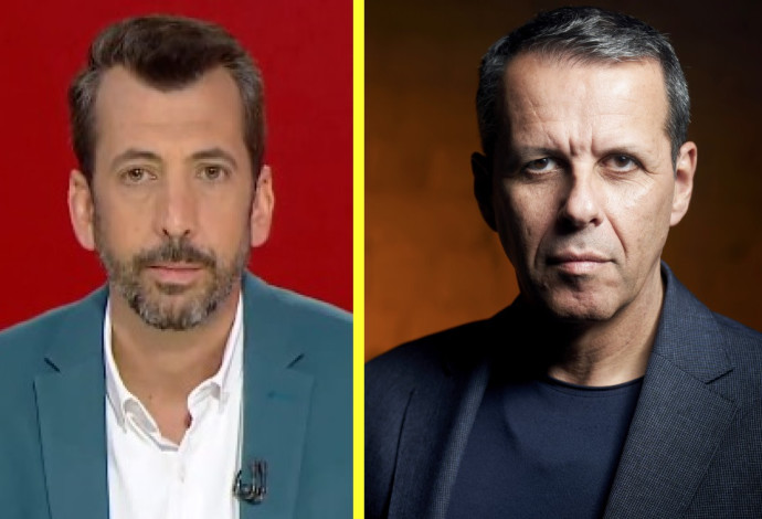 גיא לרר ורונן צור (צילום: רמי זרנגר,צילום מסך רשת 13)